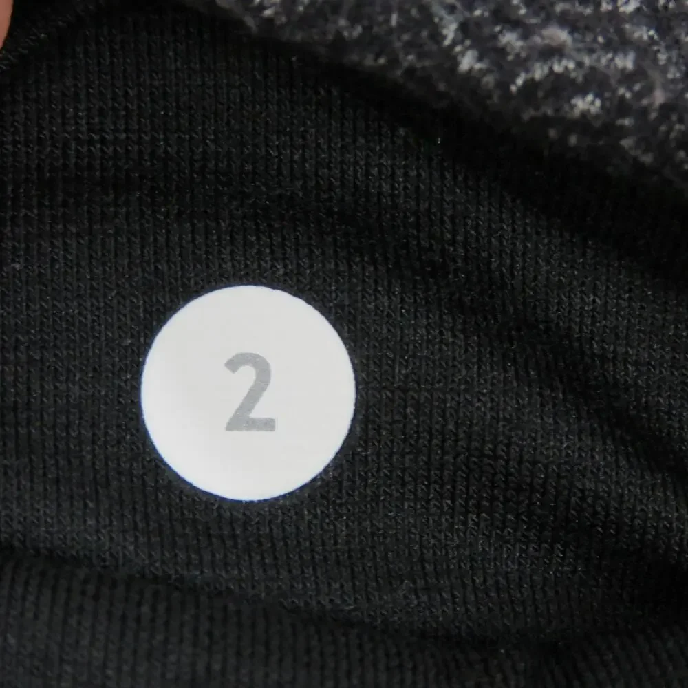 Lululemon Gather & Crow Crop Gray Herringbone Leggings Size 2